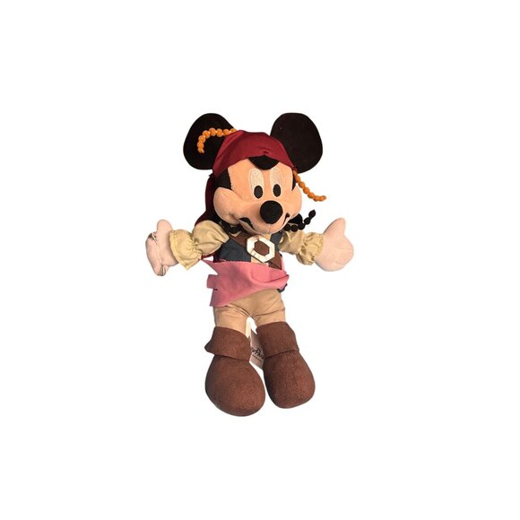 Disney Parks Mickey Mouse Pirate Jack Sparrow Plush Stuffed Toy - Picture 7 of 7